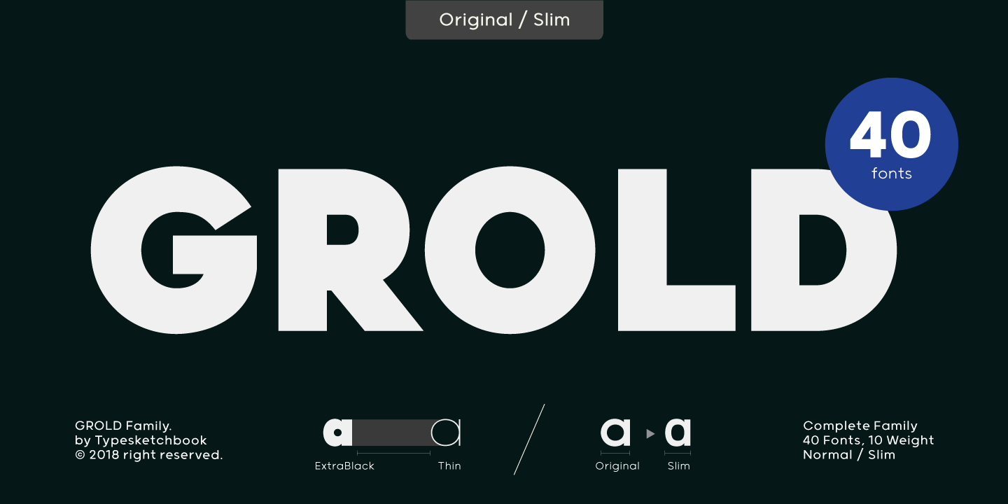 Grold Bold Font preview